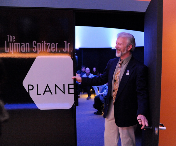 Mark Breen at the entrance of the Planetarium