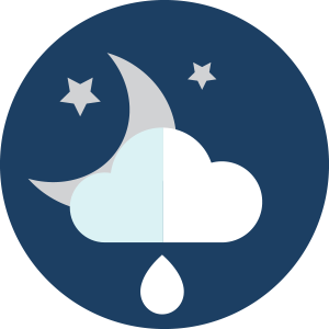 Evening Mostly Clear Weather Icon