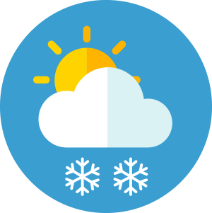 Daytime Cloudy and Sunny Weather Icon